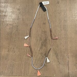 J. Crew Multicolor Tassel Necklace
